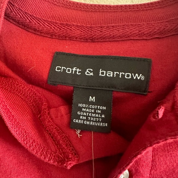 NEW MEN’S CASUAL SHIRTS LOT OF 2 Boca Classics & Croft & Barrow SS Cotton SZ M - Picture 14 of 16